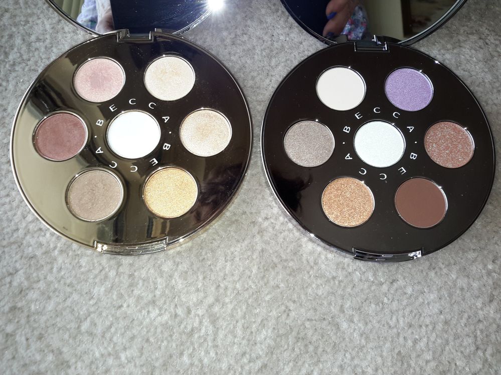 Becca Eye Lights L.  Becca Ocean Jewels R.