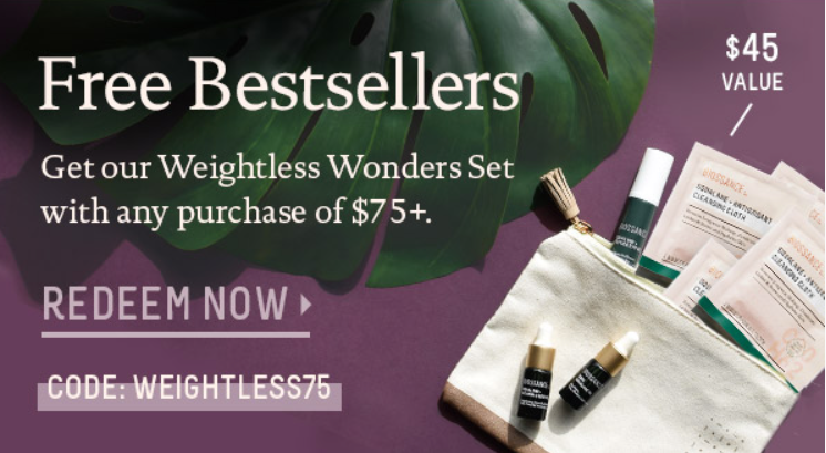 Free Weightless Wonders on purchases $75+ ends on 3/1 at 8:59am PT.