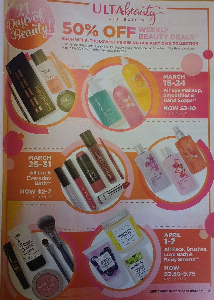 Ulta brand weekly specials