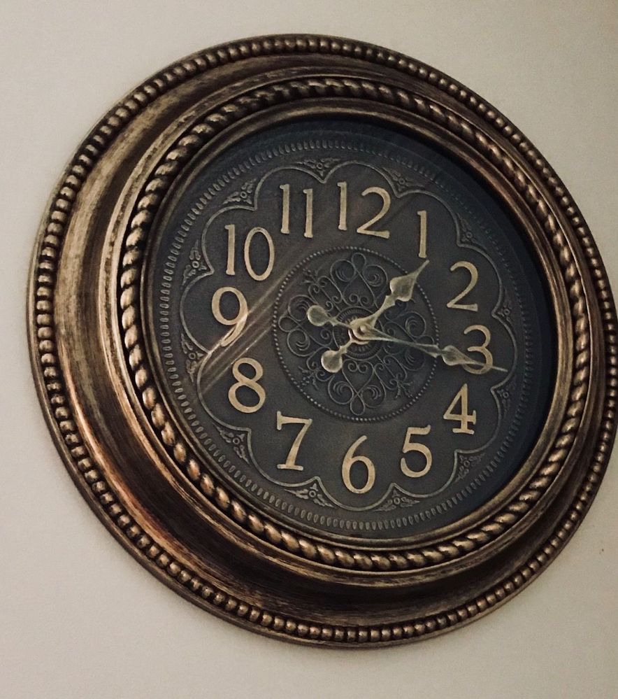 $15 big wall clock from Ross
